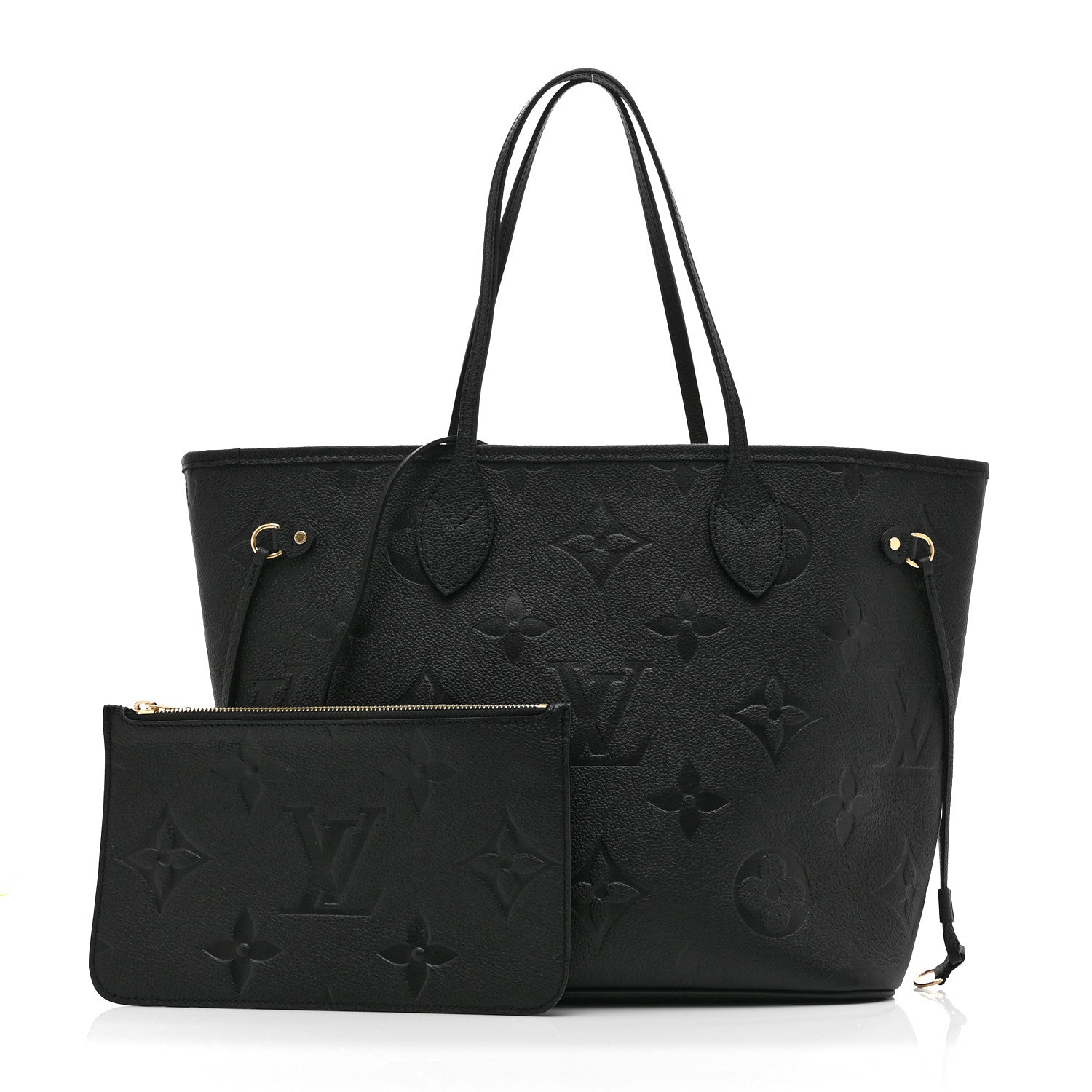 Louis Vuitton Empreinte Monogram Giant Neverfull MM Black 3 of 11