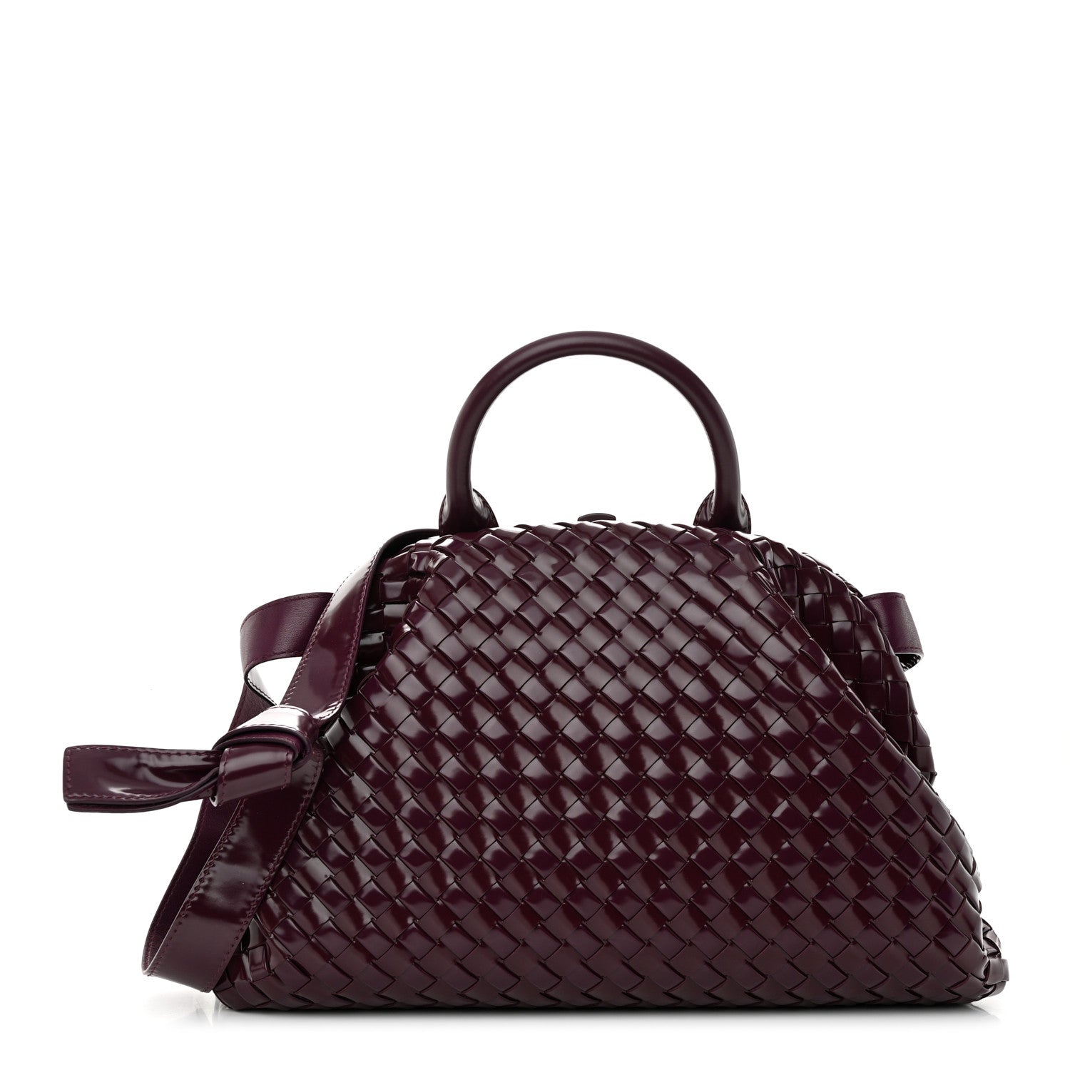 Bottega Veneta Nappa Intrecciato Small Padded The Handle Tote Mystic 2 of 10