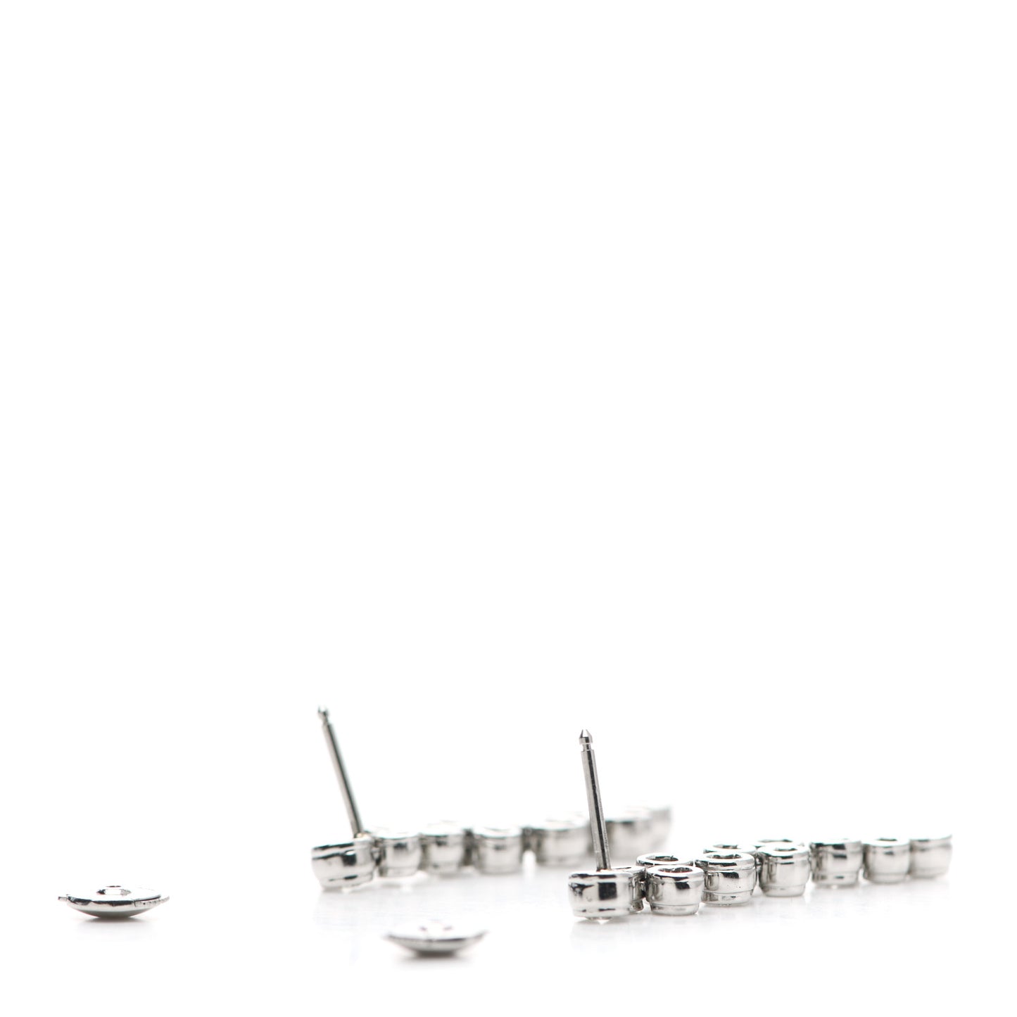 Platinum Diamond Bubble Drop Earrings