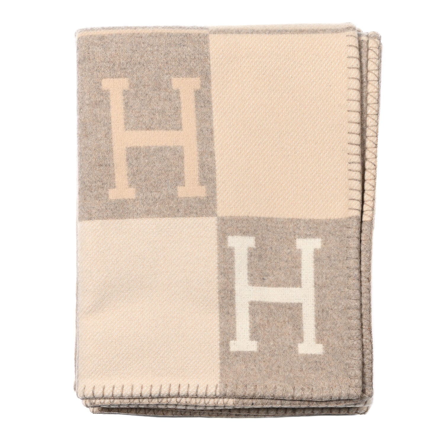 Hermes Wool Cashmere Avalon III Blanket Coco Camomille 1 of 3