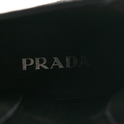Prada Spazzolato Metal Triangle Logo 50mm Chelsea Boots 38 Black 8 of 8