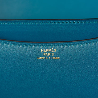 Hermes Tadelakt Constance 18 Bleu Izmir 6 of 21