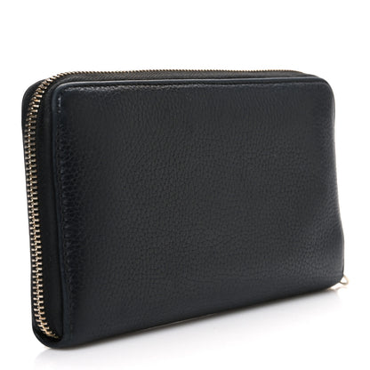 Gucci Pebbled Calfskin Soho Zip Around Wallet Black 3 of 7