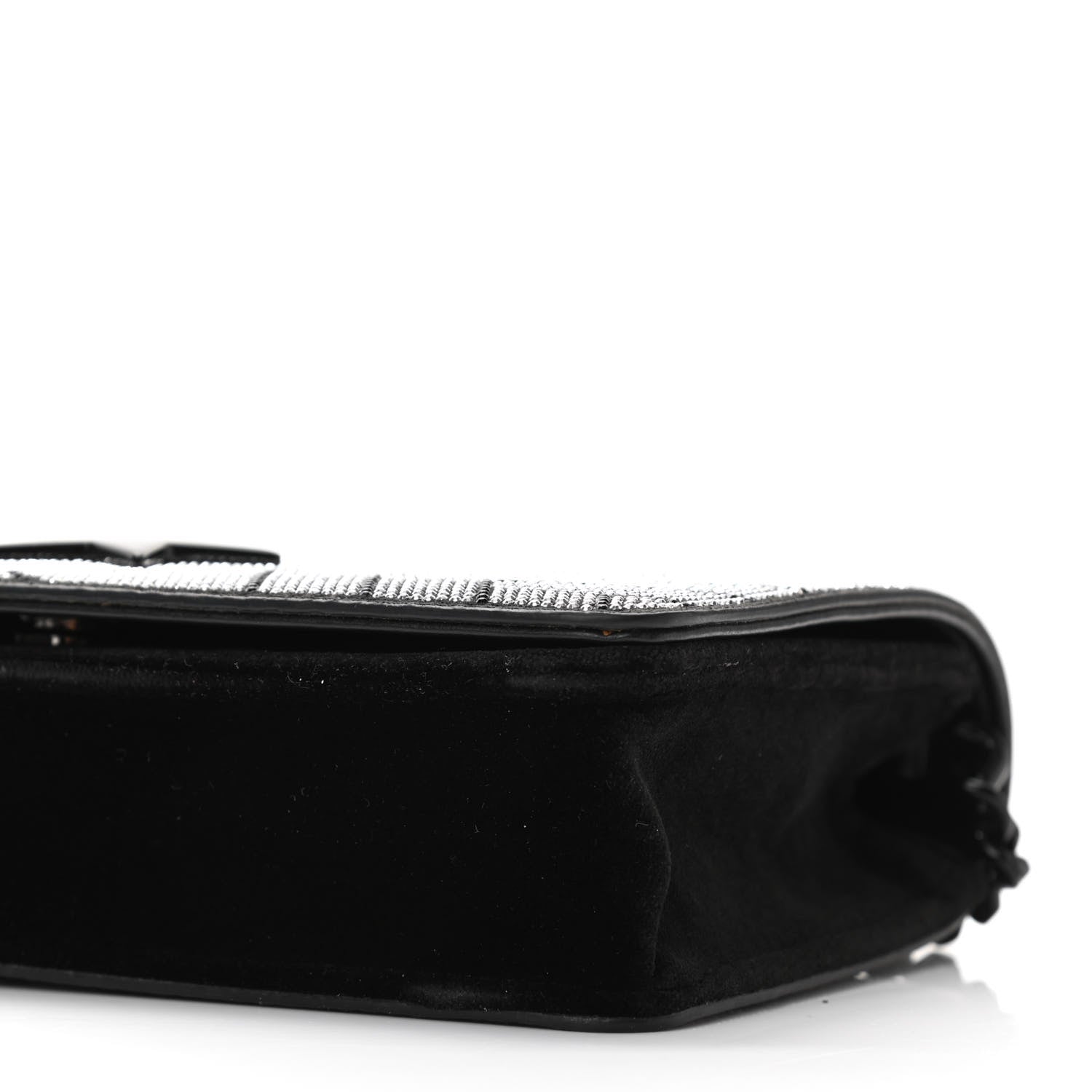 Stella McCartney Velvet Crystal Star Crossbody Bag Black 9 of 9