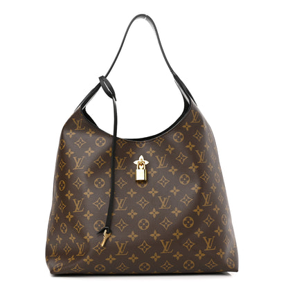 Louis Vuitton Monogram Flower Hobo Black 1 of 10