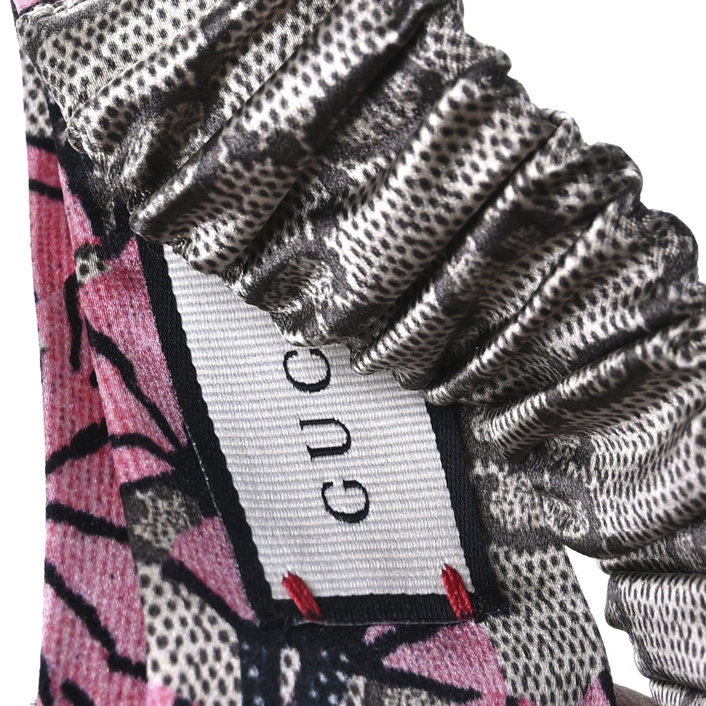 Silk Monogram Bengal Tiger Print Duchesse Headband Pink