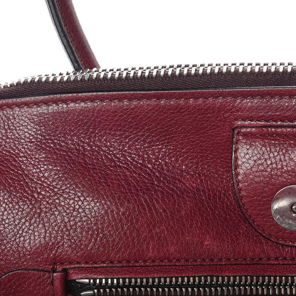 Prada Glace Calfskin Twin Pocket Tote Fuxia 21 of 22