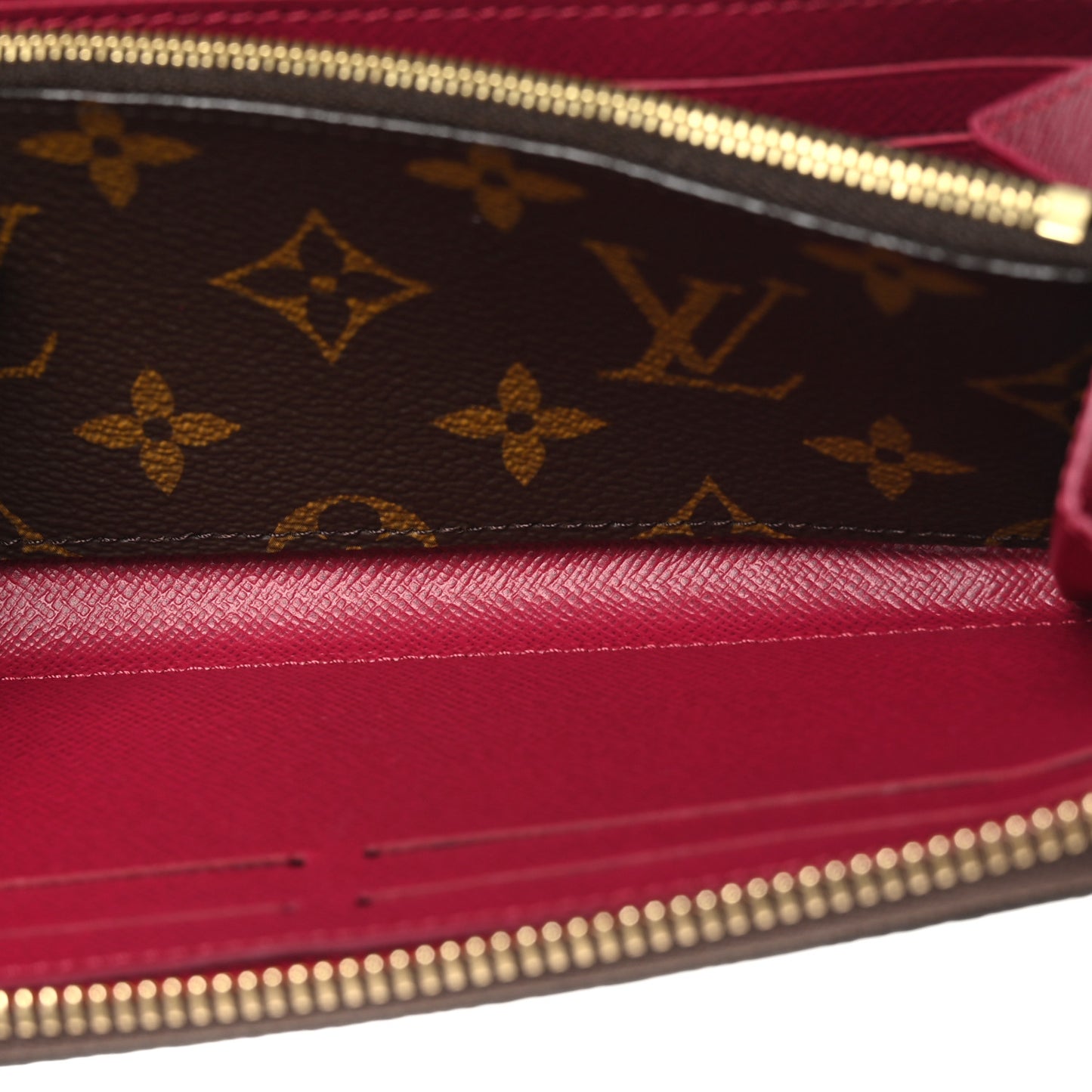Monogram Clemence Wallet Fuchsia