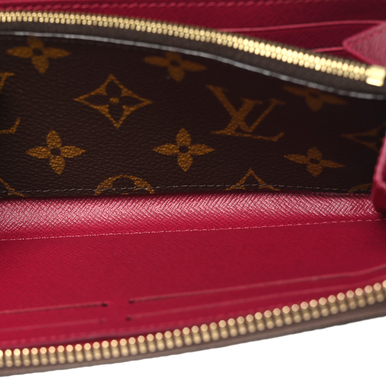 Louis Vuitton Monogram Clemence Wallet Fuchsia 5 of 8
