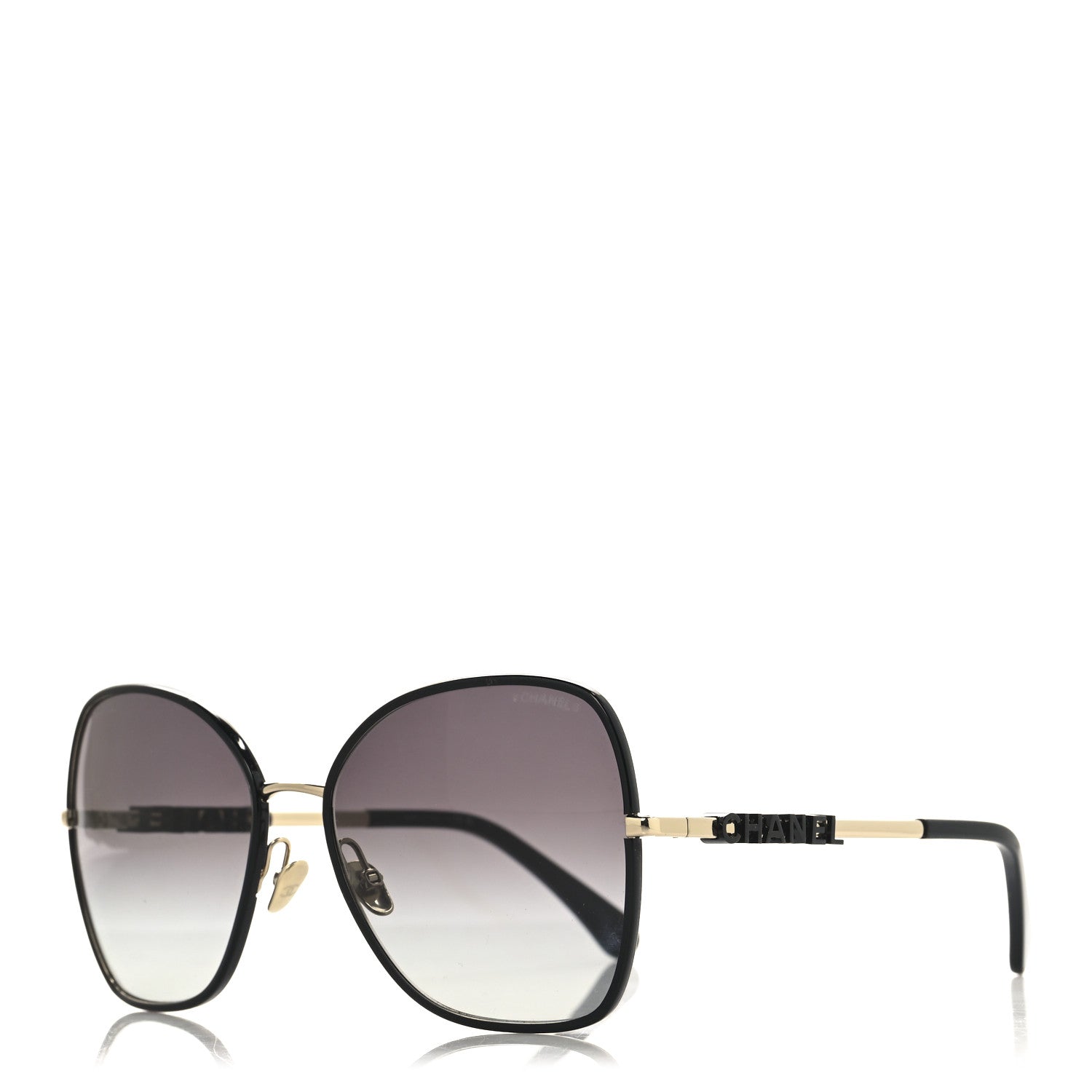 Chanel Metal Butterfly Sunglasses 4283 Black 1 of 7