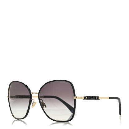 Chanel Metal Butterfly Sunglasses 4283 Black 1 of 7