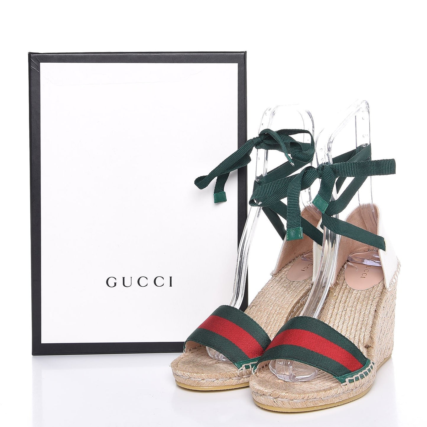 Canvas Malaga Kid Web Ankle Wrap Espadrille Wedge Sandals 40 Green Red Mystic White Emerald