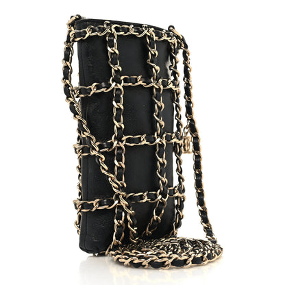 Chanel Lambskin Tech Me Out Clutch With Chain Black 3 of 11