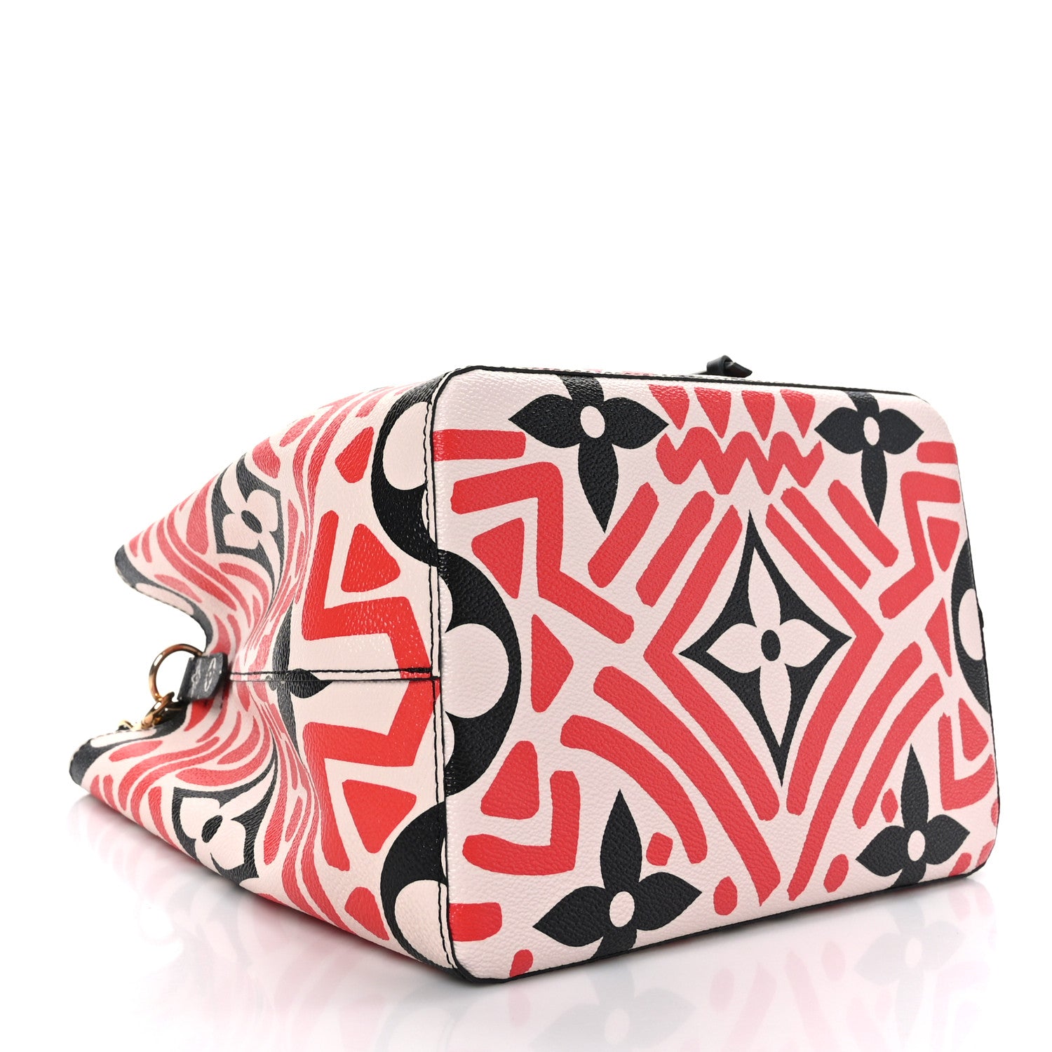 Louis Vuitton Monogram Giant Crafty NeoNoe MM Creme Rouge Black 4 of 9