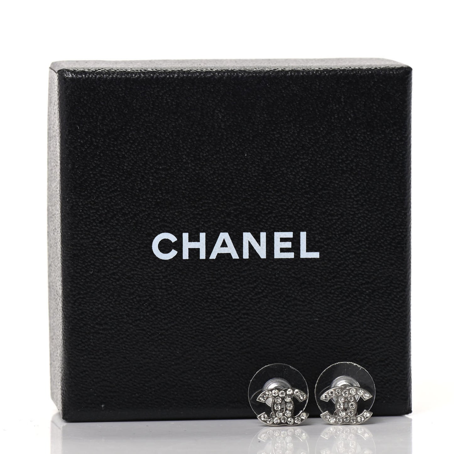 Crystal Mini Timeless CC Earrings Silver