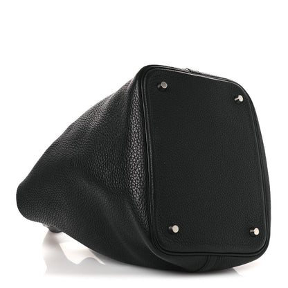 Hermes Taurillon Clemence Picotin Lock 22 MM Black 4 of 12