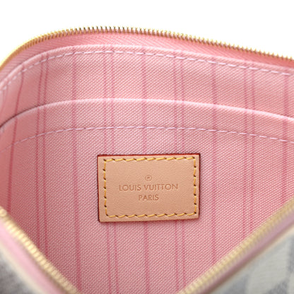 Louis Vuitton Damier Azur Neverfull MM GM Pochette Rose Ballerine 6 of 6