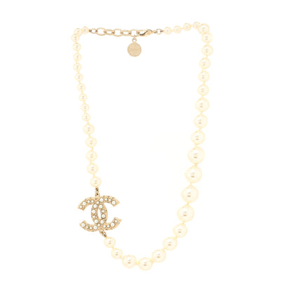 Chanel Pearl CC 100th Anniversary Necklace Light Gold 2 of 3