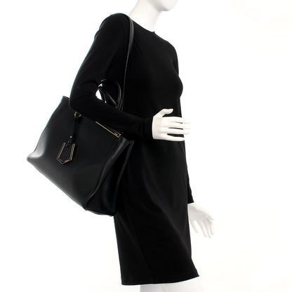 Fendi Vitello Elite Regular 2Jours Tote Black 2 of 11