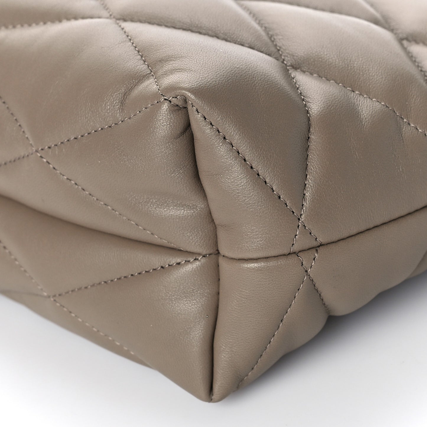 Lambskin Monogram Medium Sade Puffer Taupe