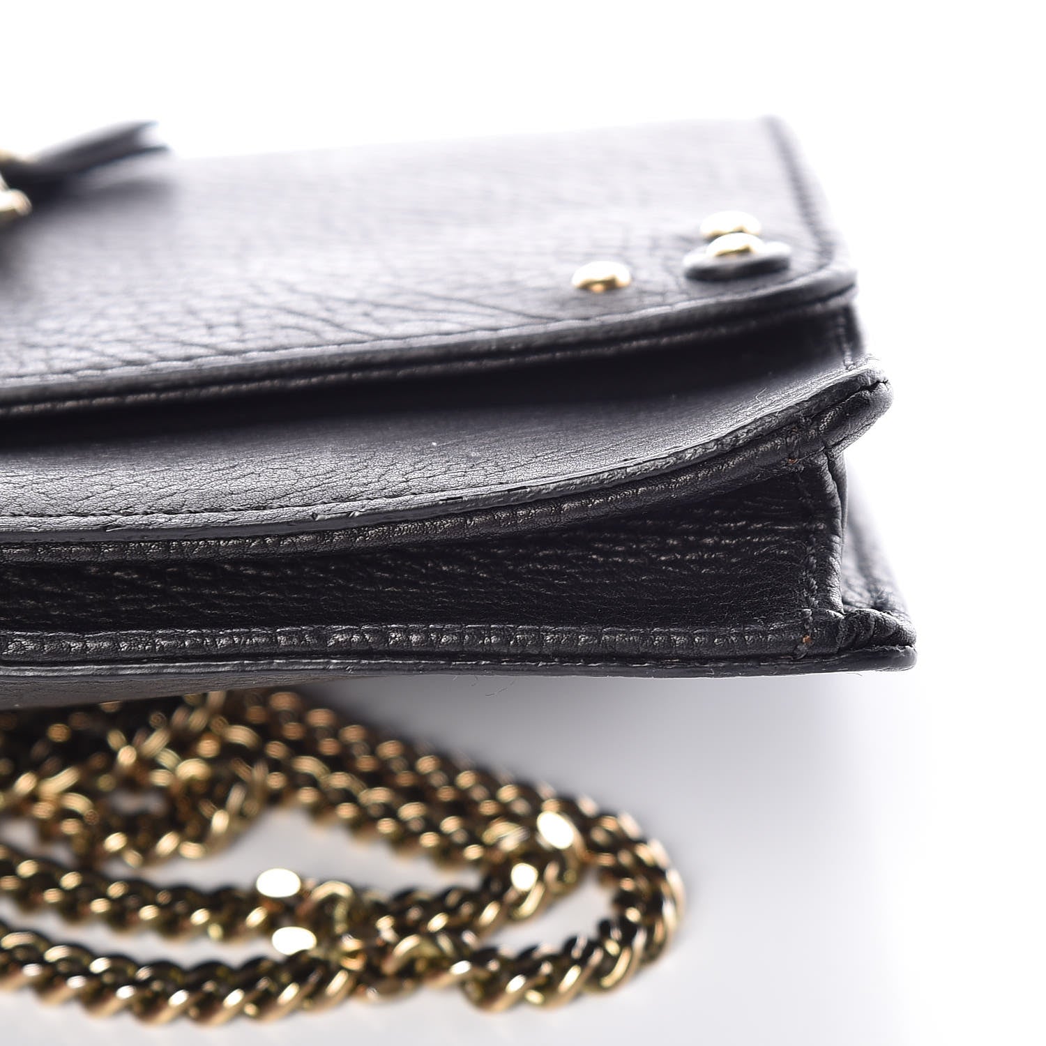 Chloe Calfskin Aurore Wallet on Chain Black 10 of 10
