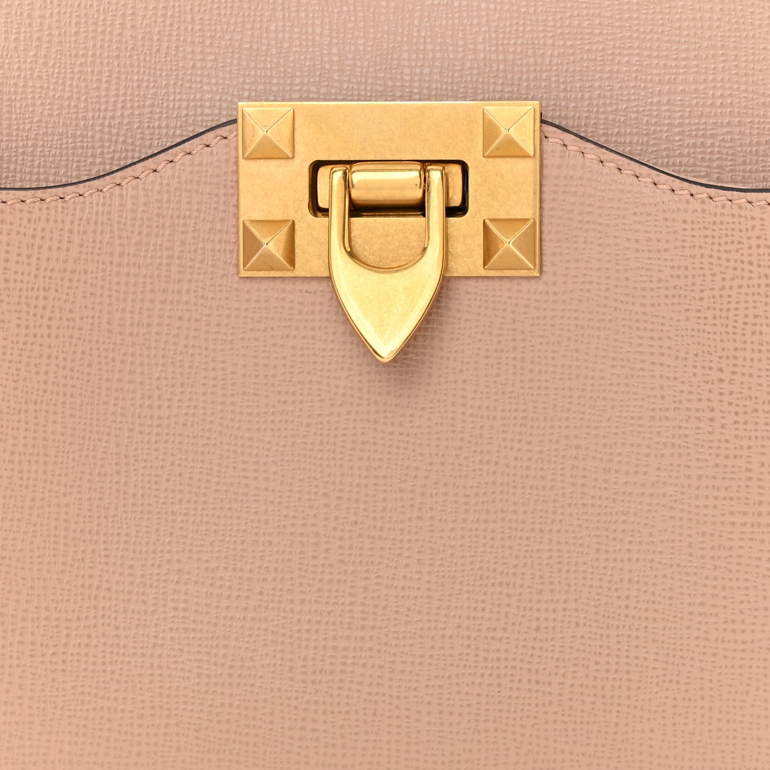 Valentino Garavani Vitello Small Rockstud Alcove Top-Handle Bag Rose Cannelle 8 of 11