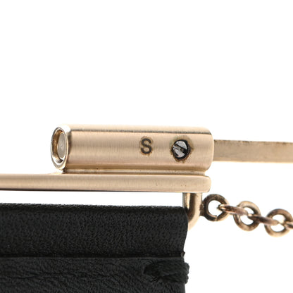 Chanel Calfskin CC Wide Cuff S Black Gold 6 of 6