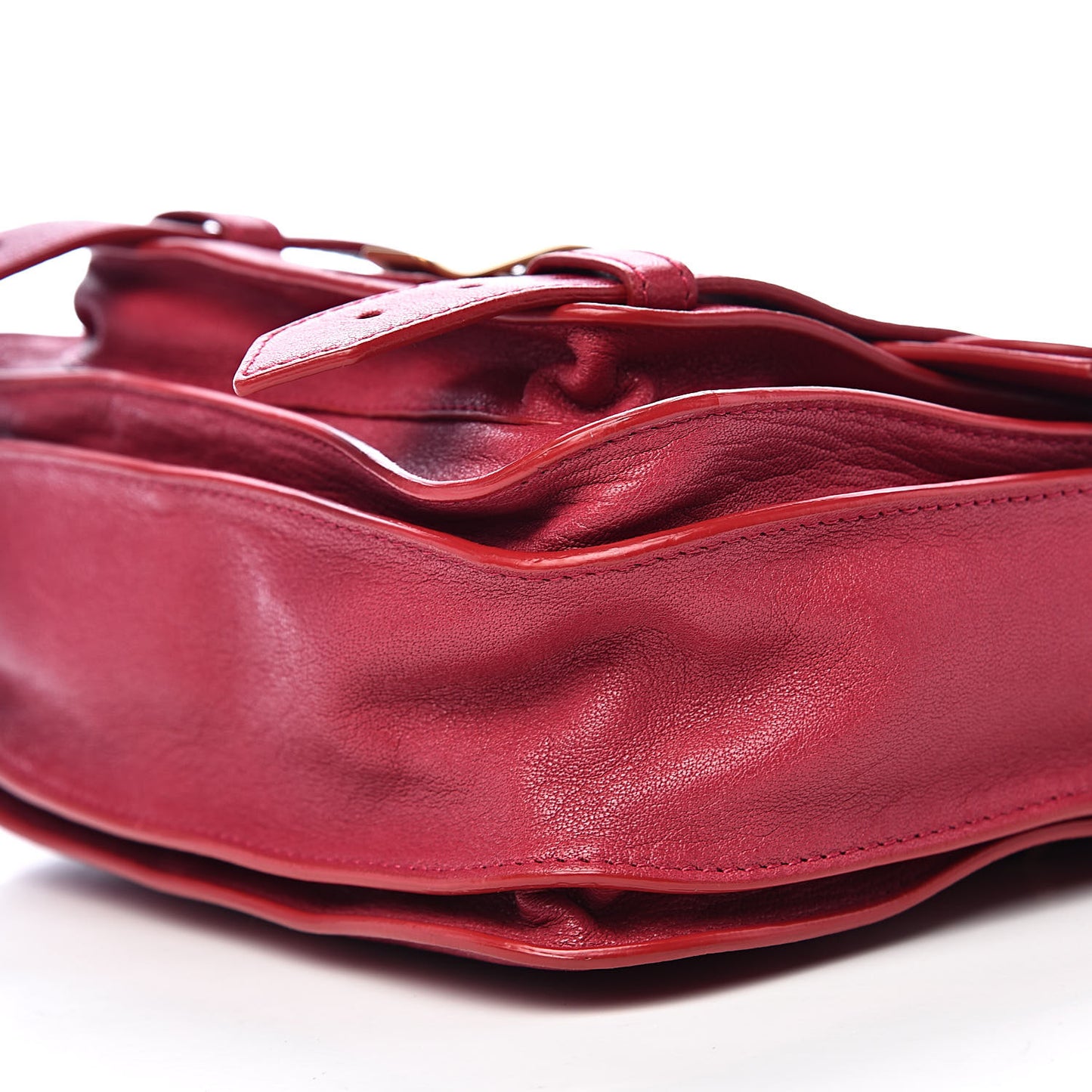 Lambskin PS1 Mini Pouch Messenger Bag Raspberry