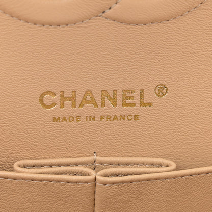 Chanel Lambskin Quilted Medium Double Flap Beige 6 of 10
