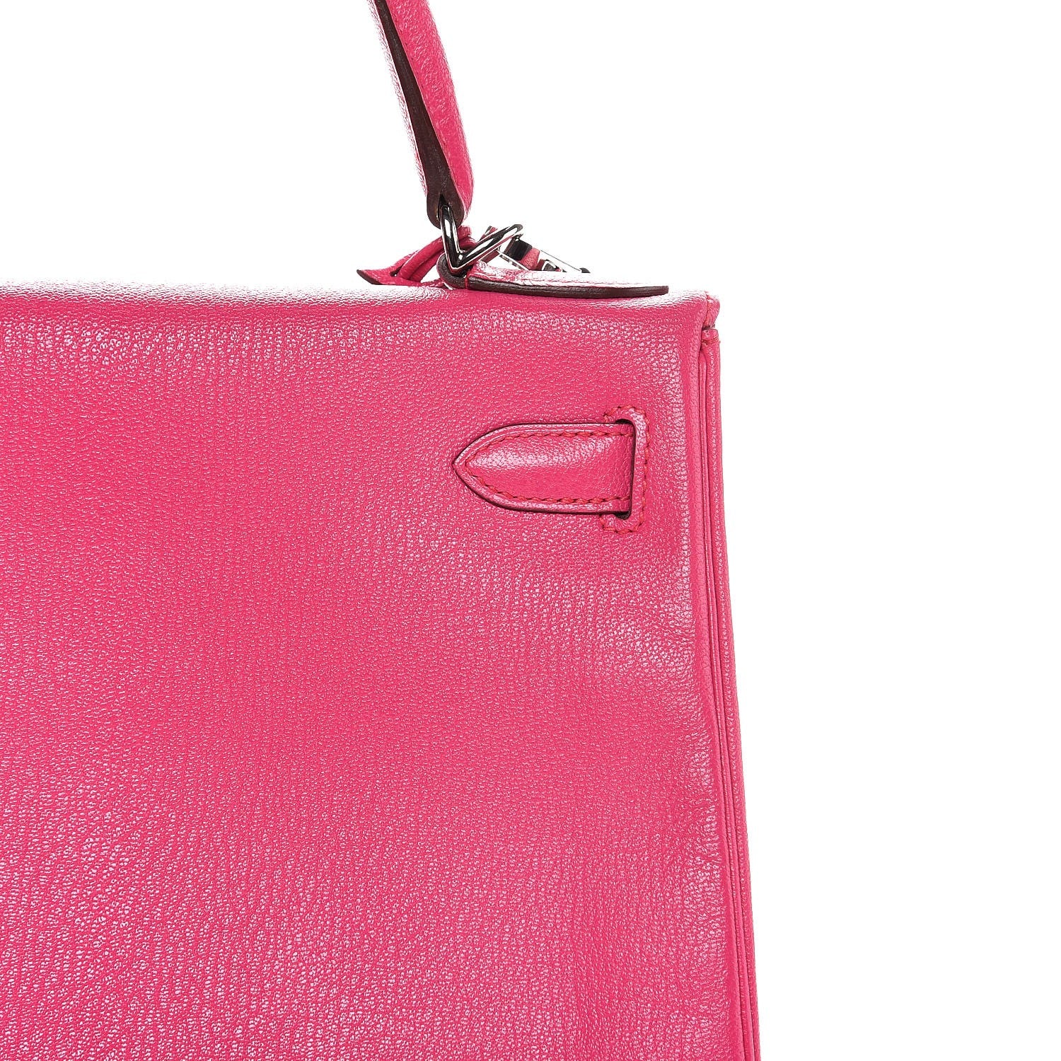 Hermes Chevre Mysore Kelly Retourne 28 Rose Shocking 20 of 41