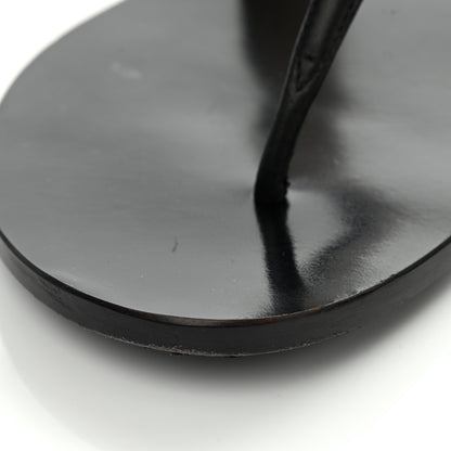 Gucci Calfskin GG Marmont Thong Sandals 37 Black 11 of 11