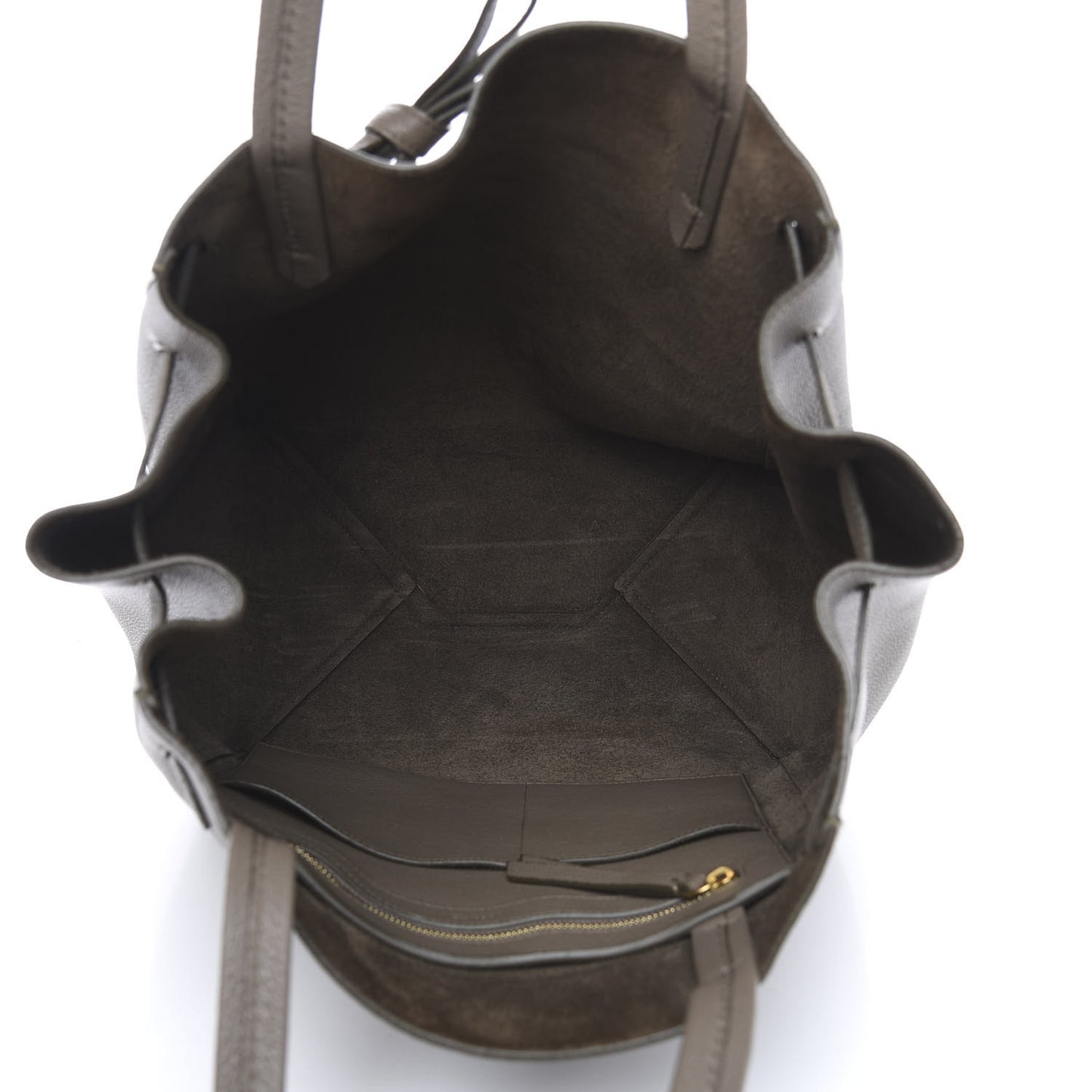 Soft Grained Calfskin Small Belt Cabas Phantom Taupe