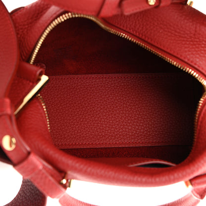 Delvaux Grained Calfskin Mini Cool Box Satchel Scarlet Red 5 of 9