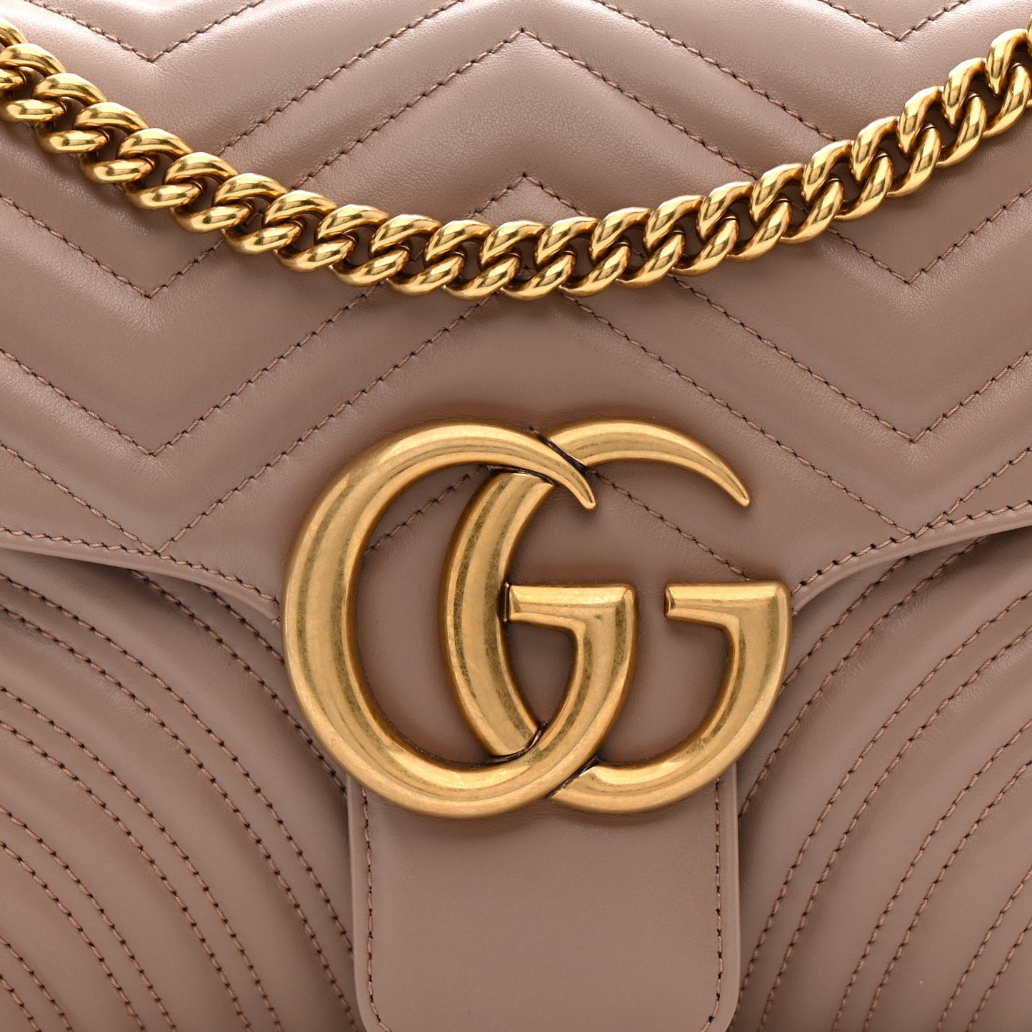 Calfskin Matelasse Medium GG Marmont Shoulder Bag Porcelain Rose