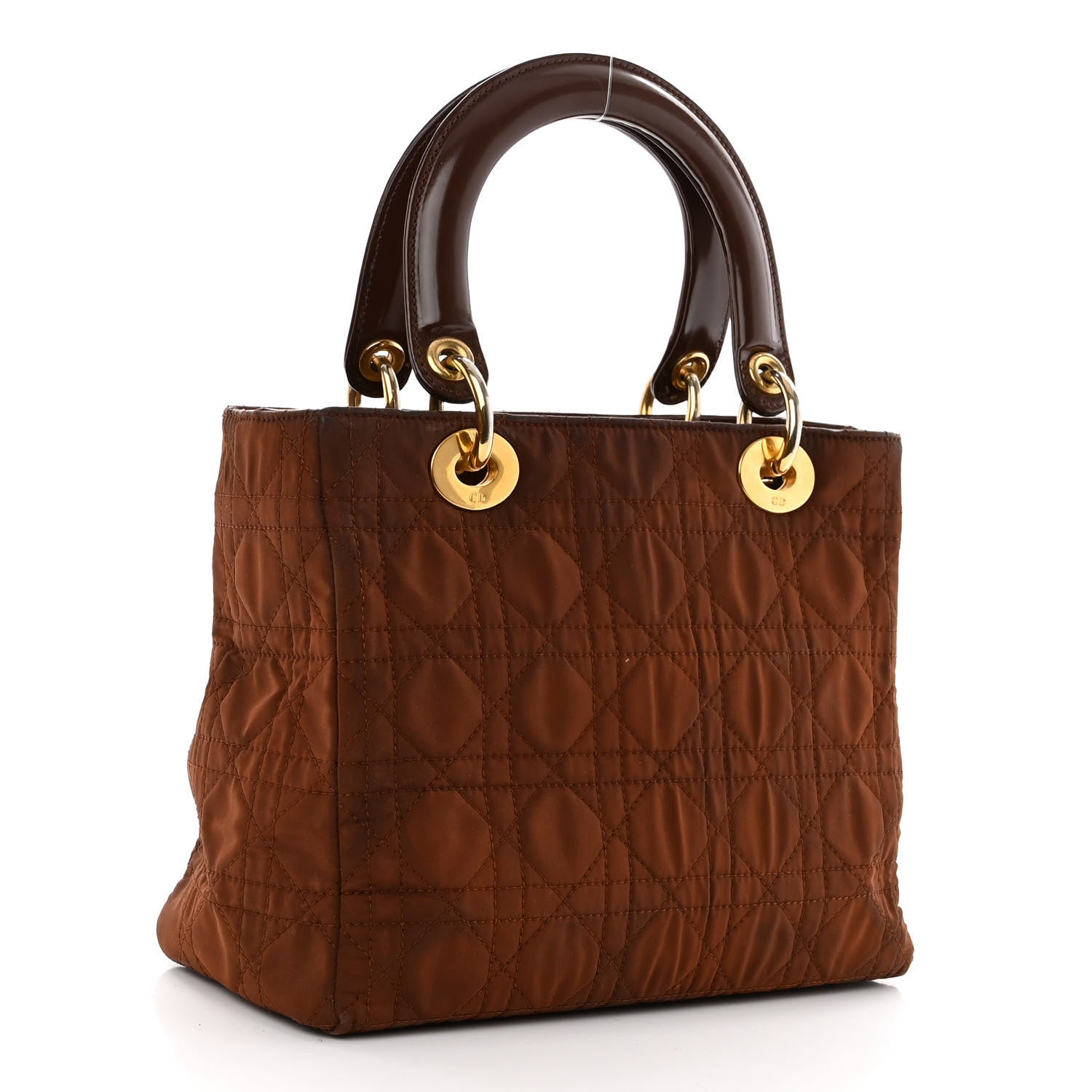 Christian Dior Nylon Cannage Medium Lady Dior Brown 3 of 12