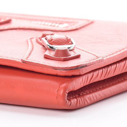 Balenciaga Agneau Classic Hardware Money Wallet Rouge Coquelicot 6 of 10