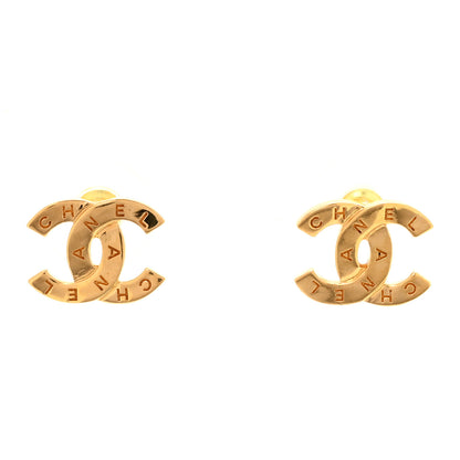 Chanel Metal CC Mini Stud Earrings Gold 1 of 5