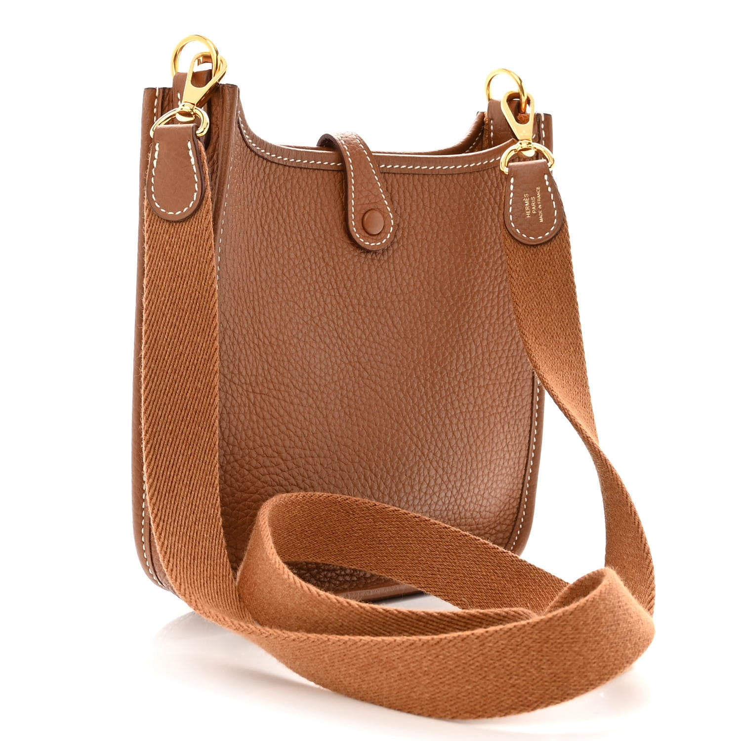 Hermes Taurillon Clemence Evelyne TPM Gold 3 of 10