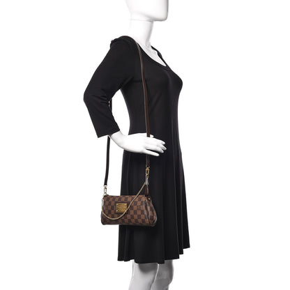 Louis Vuitton Damier Ebene Eva Clutch 2 of 11