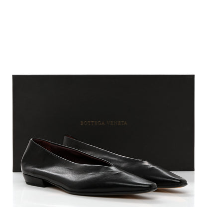 Bottega Veneta Nappa Almond Flats 36 Black 8 of 8