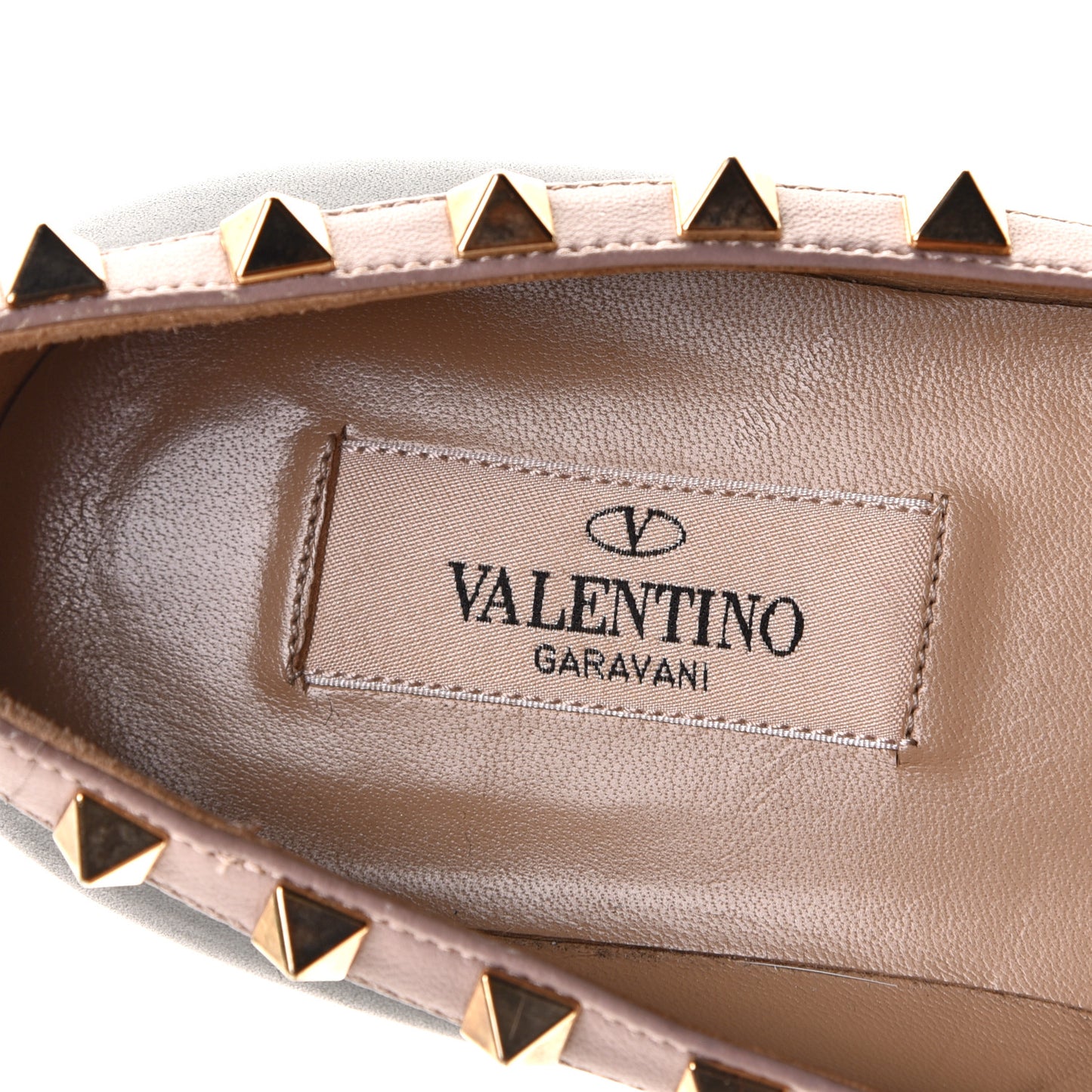 Vitello Rockstud Ballerina Flats 36 Black Poudre
