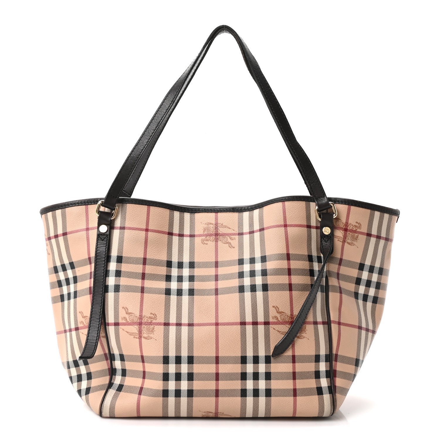 Burberry Haymarket Check Small Canterbury Tote Chocolate 1 of 15