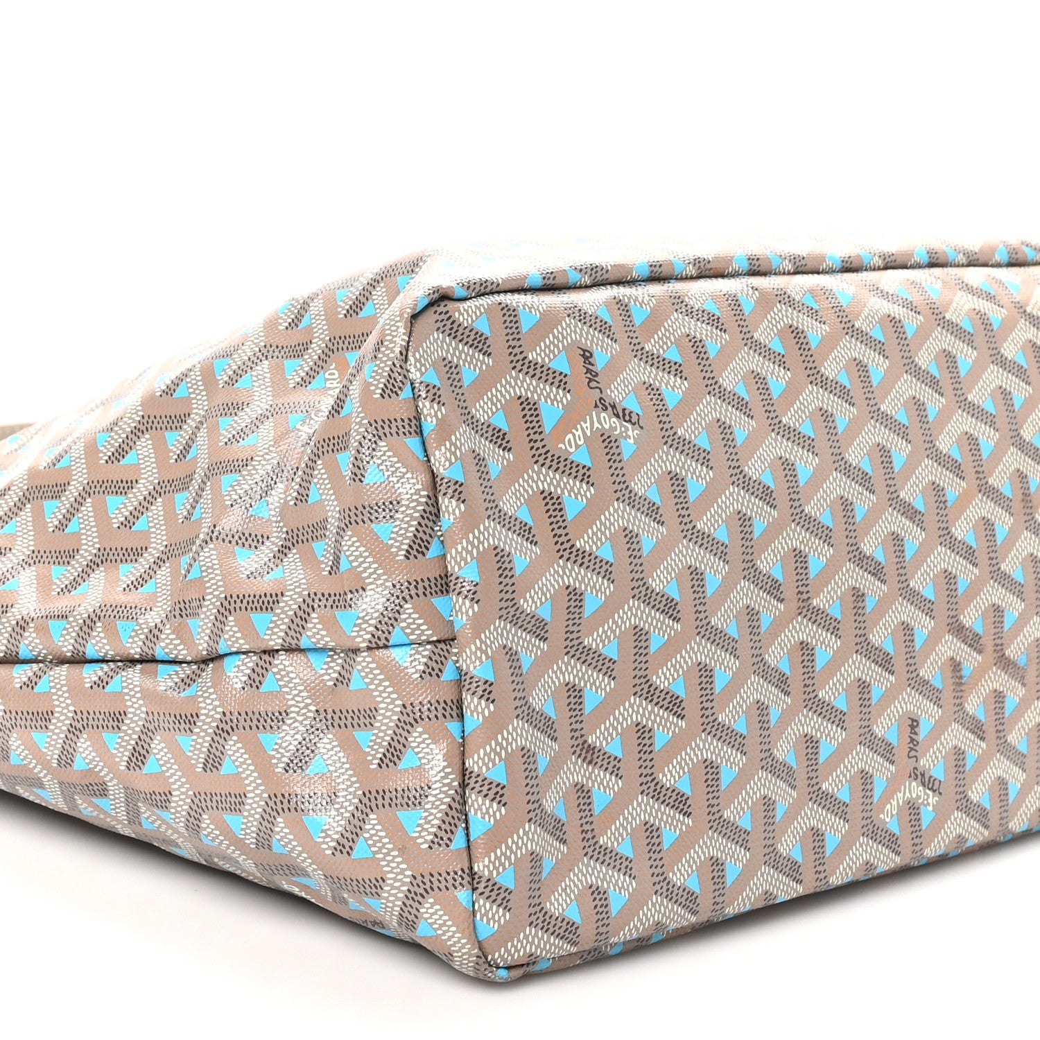 Goyard Goyardine Saint Louis Claire Voie PM Grege Turquoise 10 of 11