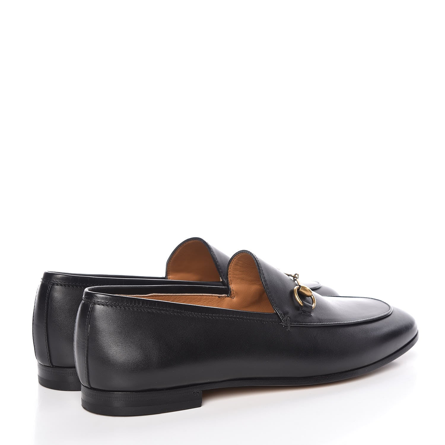 Gucci Calfskin Womens Jordaan Loafers 39 Black 4 of 10
