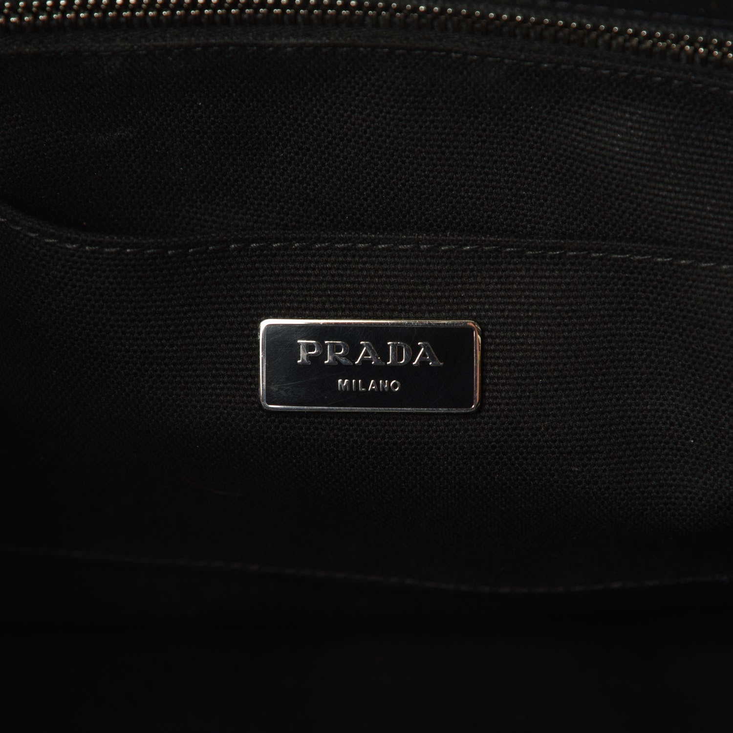 Prada Canapa Mistolino Tote Naturale Black 6 of 9