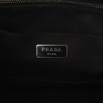 Prada Canapa Mistolino Tote Naturale Black 6 of 9