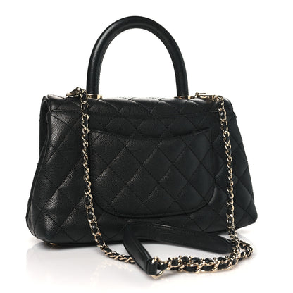 Chanel Caviar Quilted Mini Coco Handle Flap Black 3 of 12