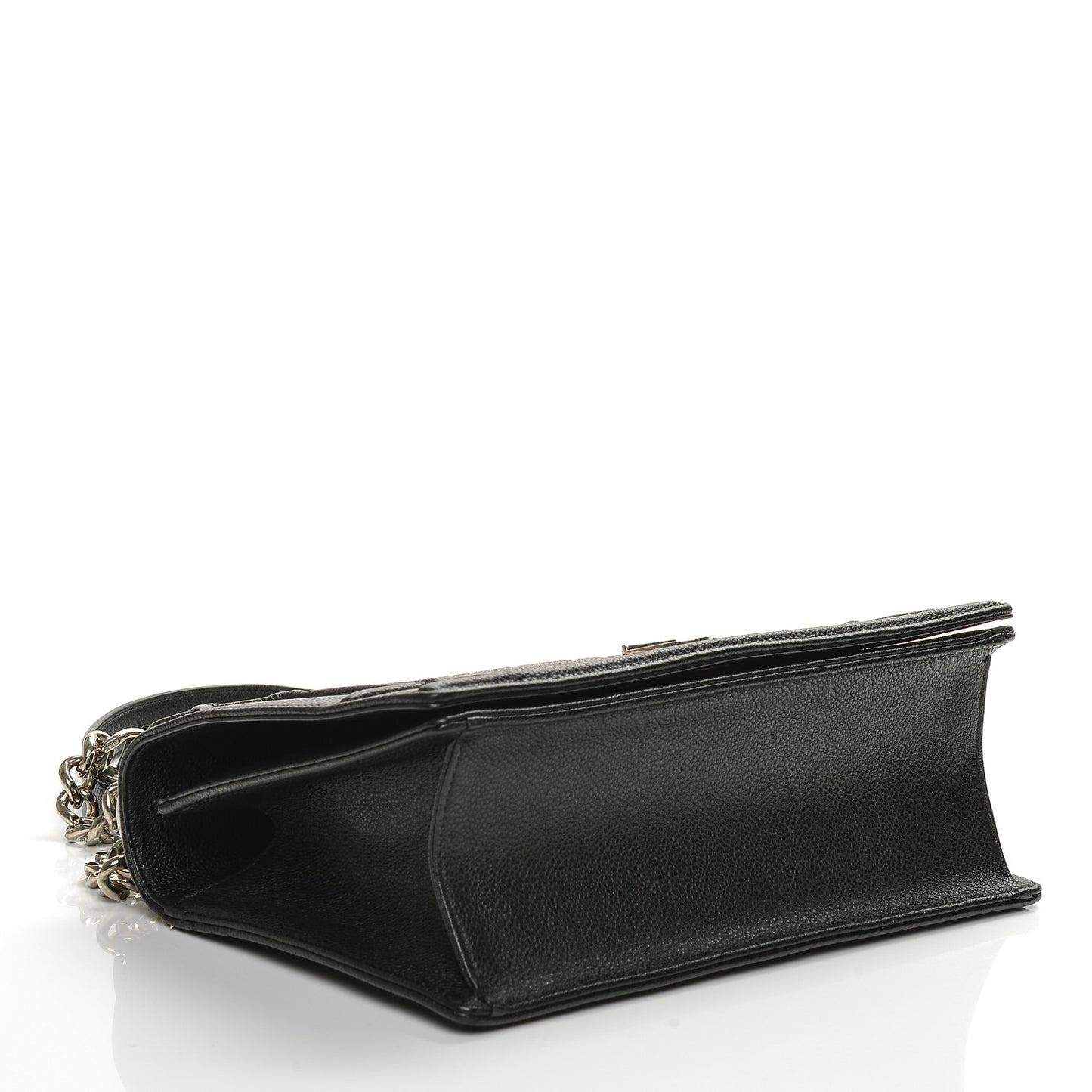 Grained Calfskin Medium Diorama Flap Bag Black