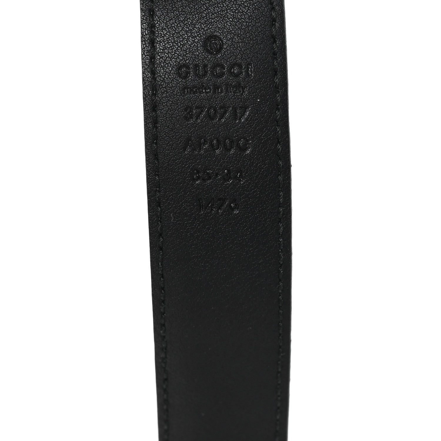 Gucci Moon Calfskin Interlocking G 25mm Belt 85 34 Black 3 of 4