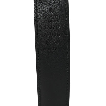 Gucci Moon Calfskin Interlocking G 25mm Belt 85 34 Black 3 of 4
